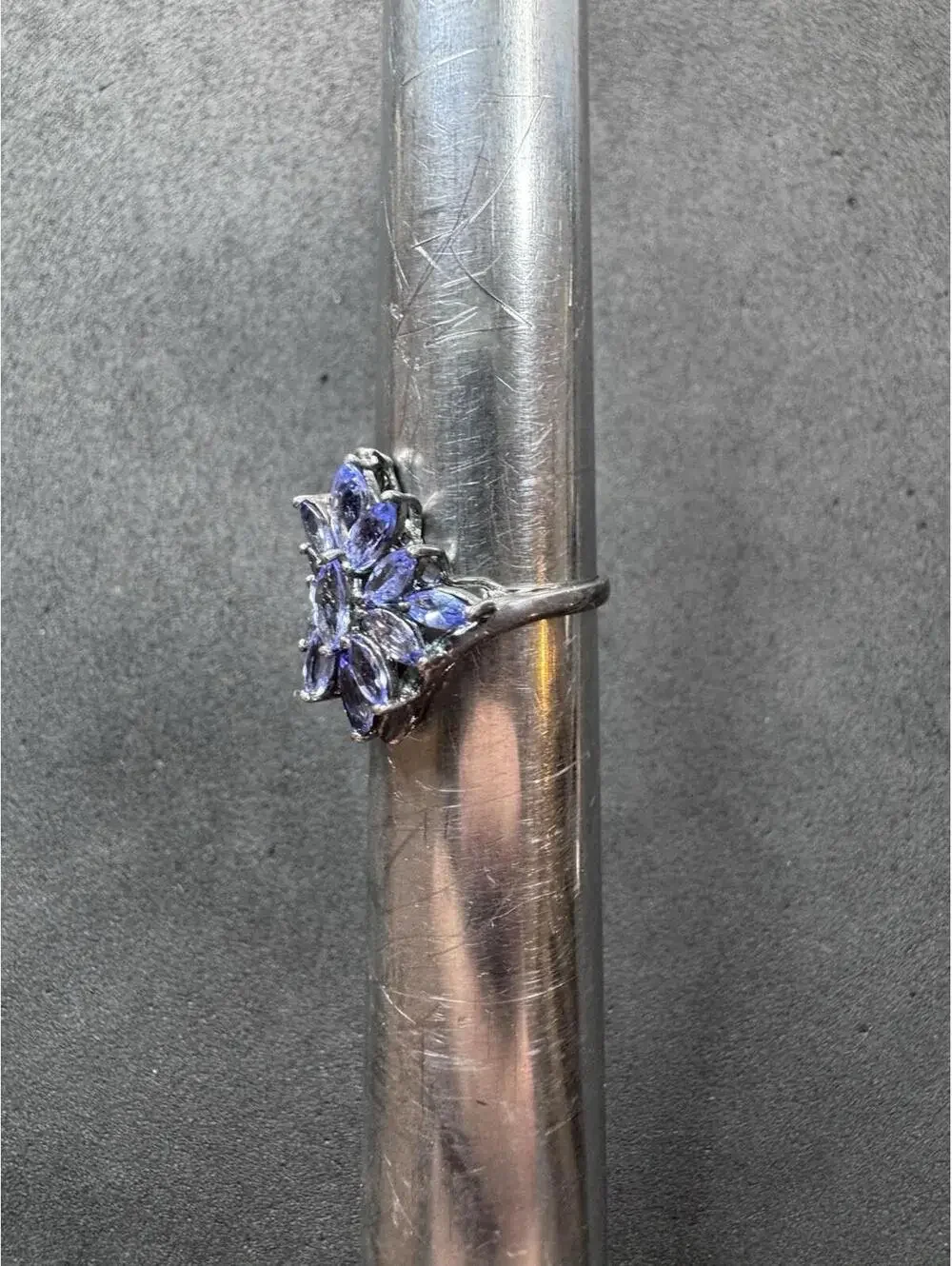 Purple Stauer Sterling Silver 925 Iolite Ring Size 6
